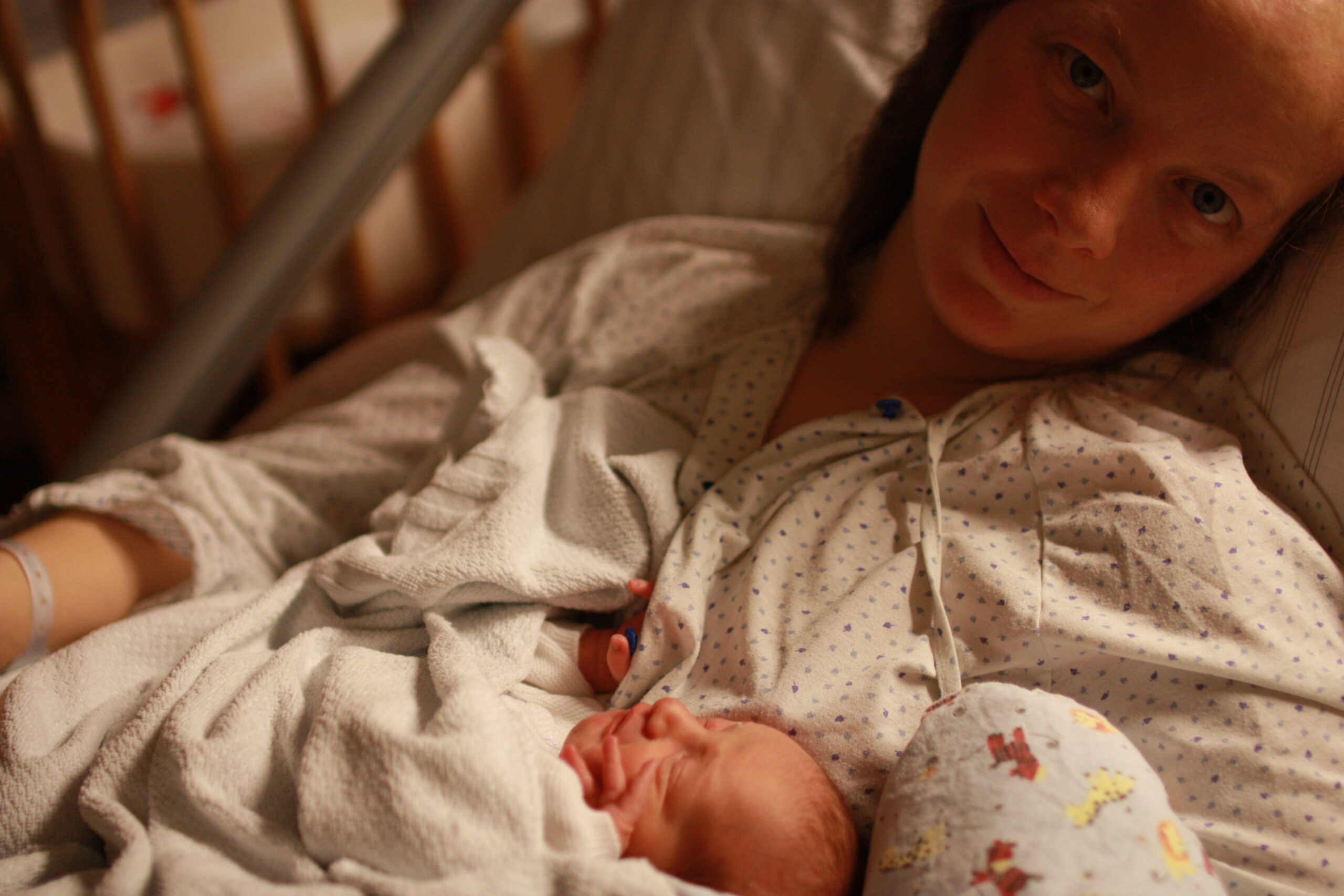 Kurz nach der Geburt ihres Sohnes: Marlene Assmann-Khoueiry